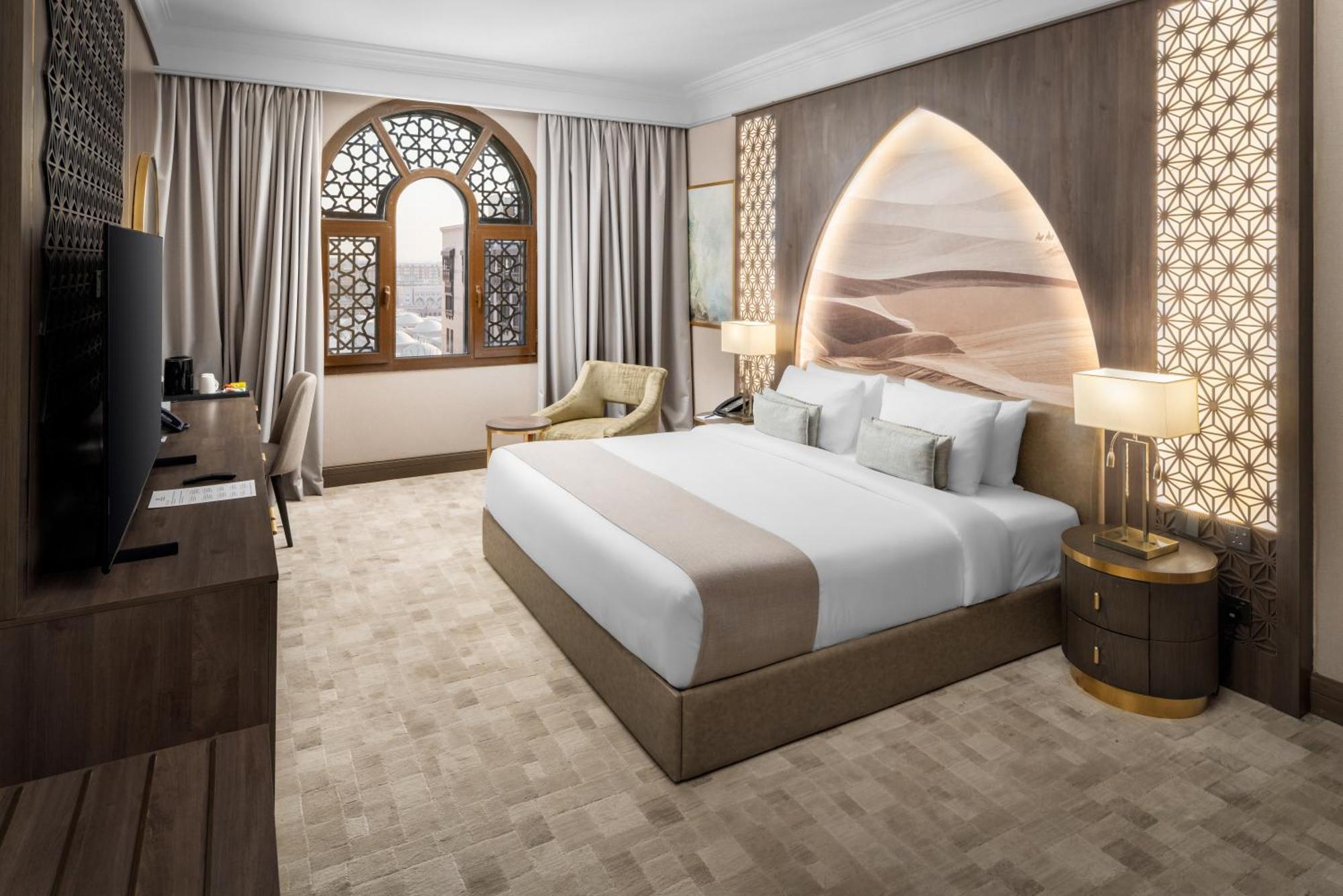 Dar Aleiman Al Haram Hotel Medina Eksteriør billede A guest room at the hotel
